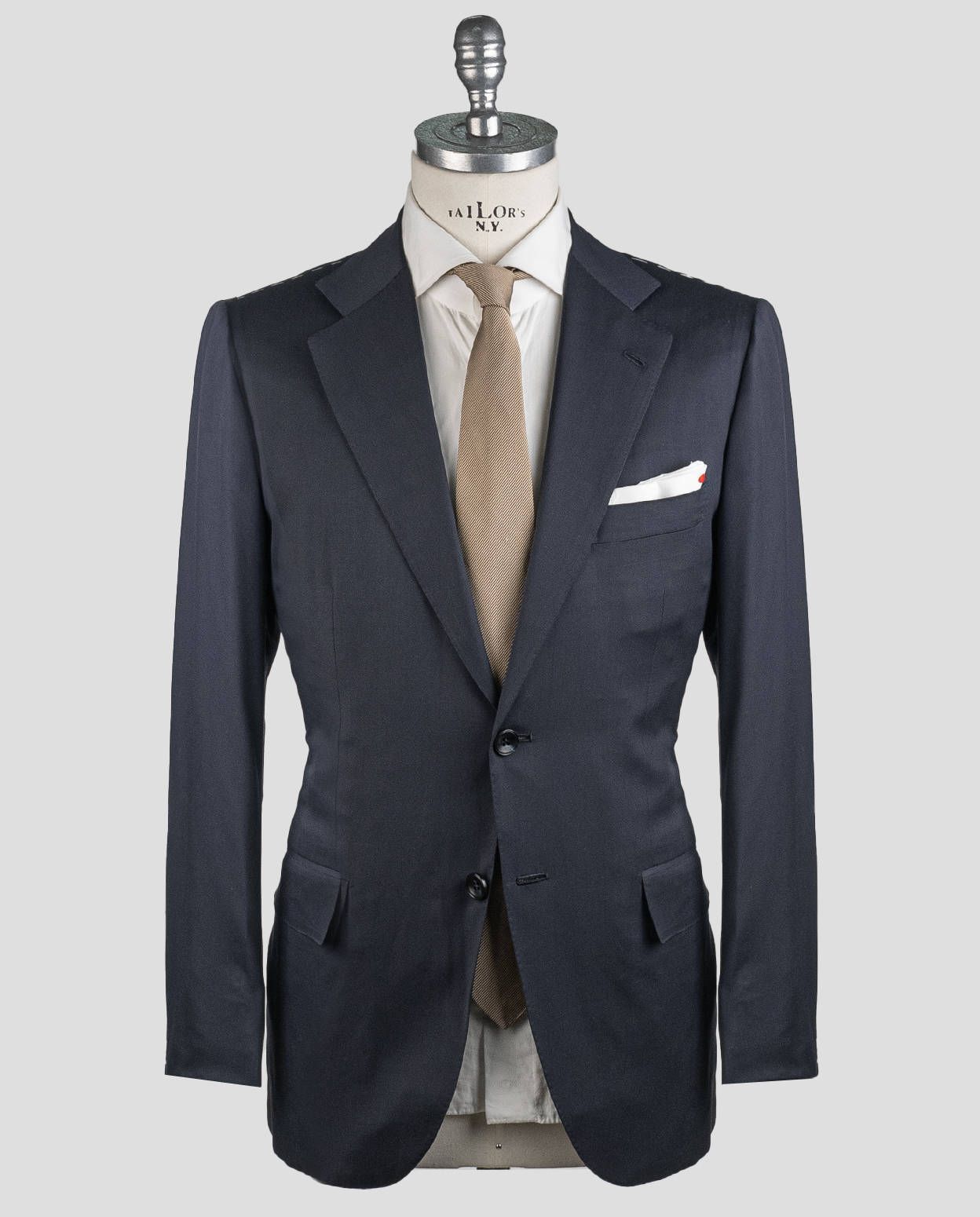 ウティ CAVAN TOULON VIRGIN WOOL サイズ4 Kiton Blue Navy Virgin Wool Suit | IsuiT