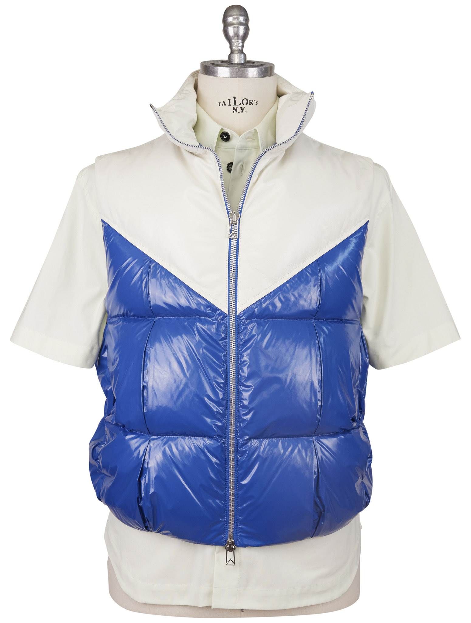 Bottega Veneta Blue White Pa Gilet | IsuiT