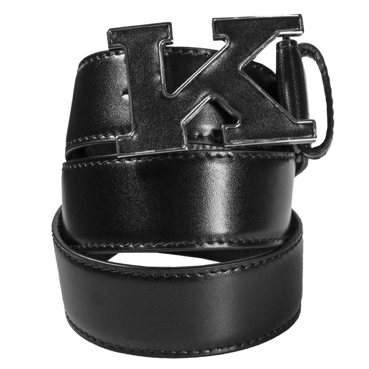 KITON Black Leather Belt IsuiT