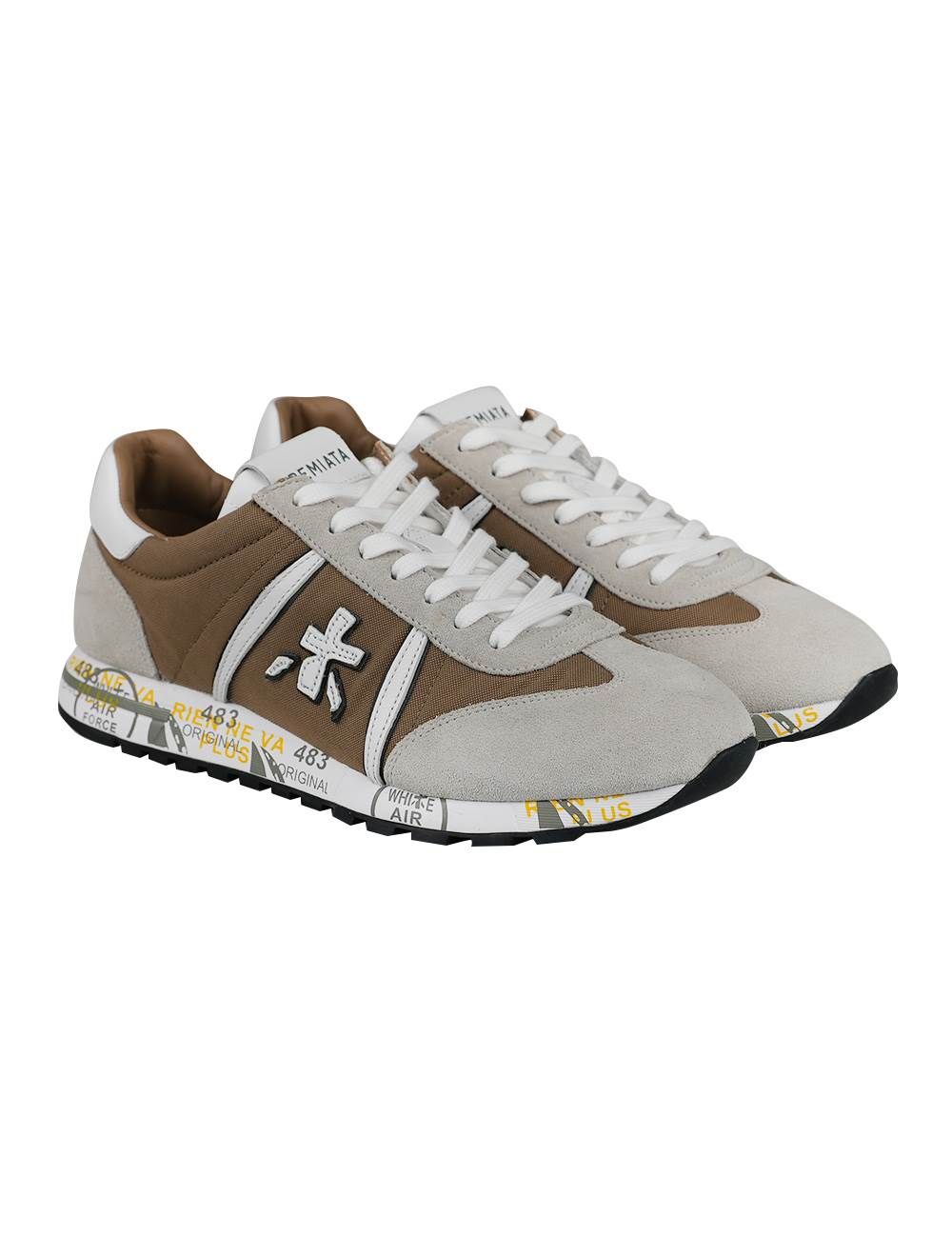 Premiata Multicolor Leather Suede Cotton Pa Sneakers | IsuiT
