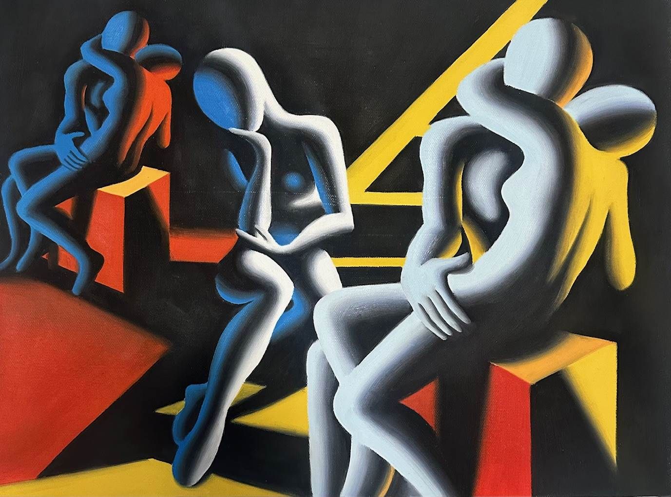 ☆マークコスタビ MARK KOSTABI 2001年 アクリル画1点物