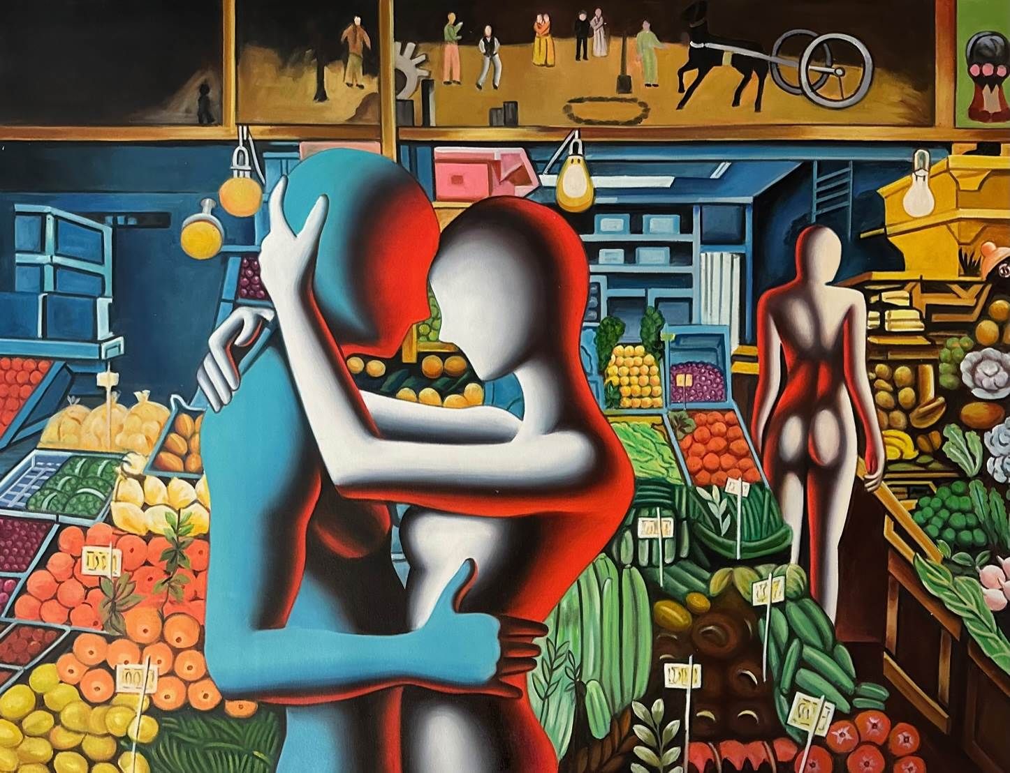 貴重一点物マークコスタビMARK KOSTABI 油絵BAPTISM1988 貴重一点物マークコスタビMARK KOSTABI 油絵BAPTISM1988
