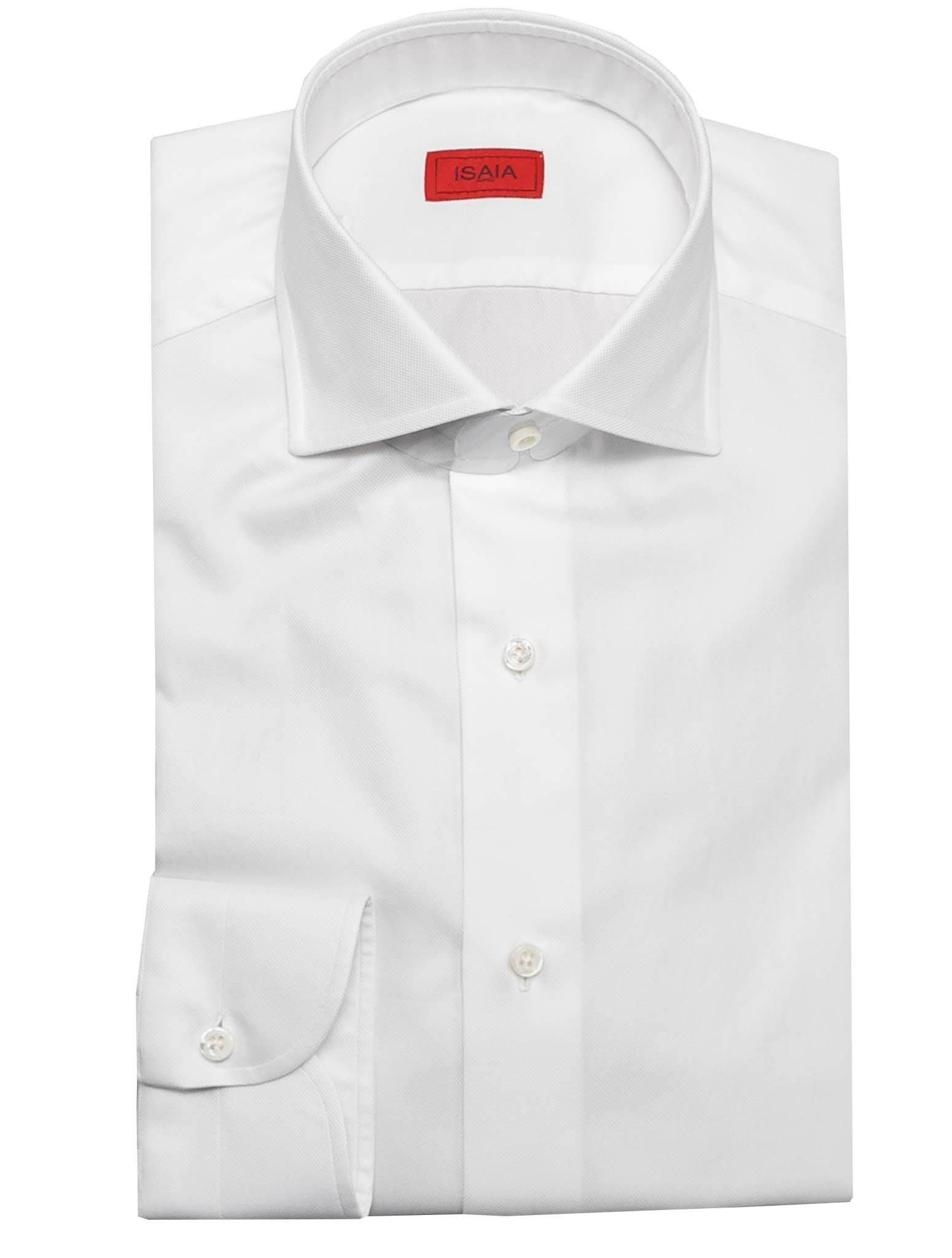 Isaia White Cotton Shirt | IsuiT