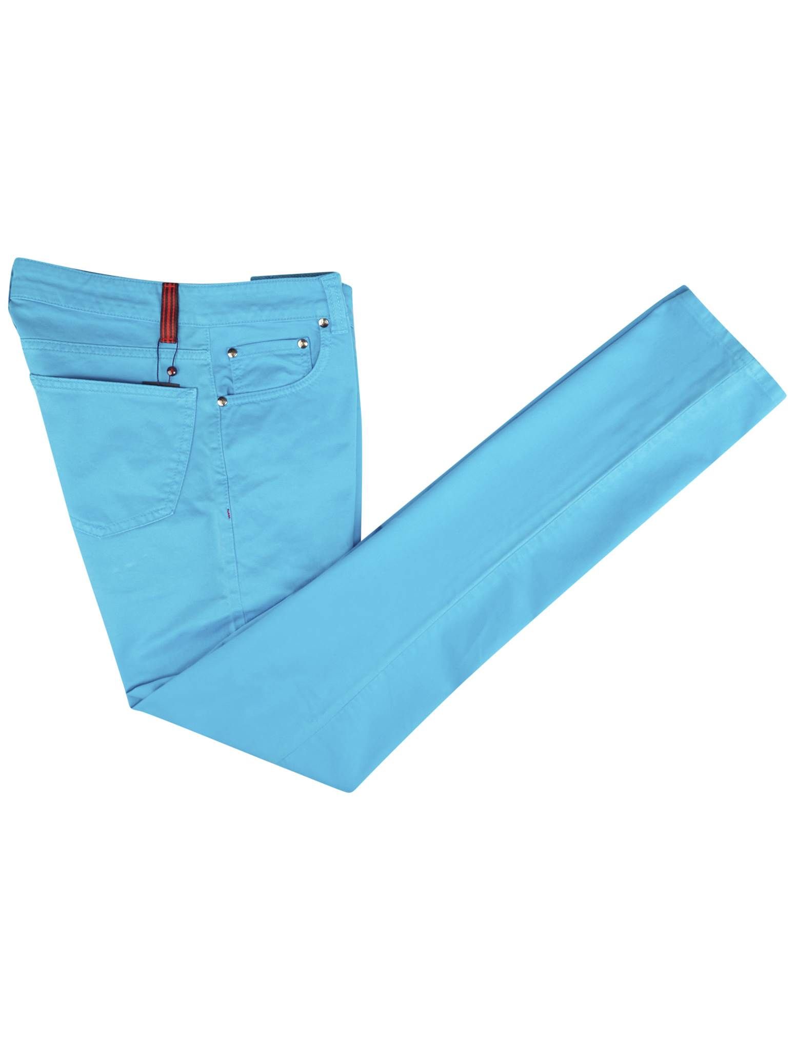 Isaia Light Blue Cotton Ea Jeans | IsuiT ISAIA SLIM BASIC C/ZIP