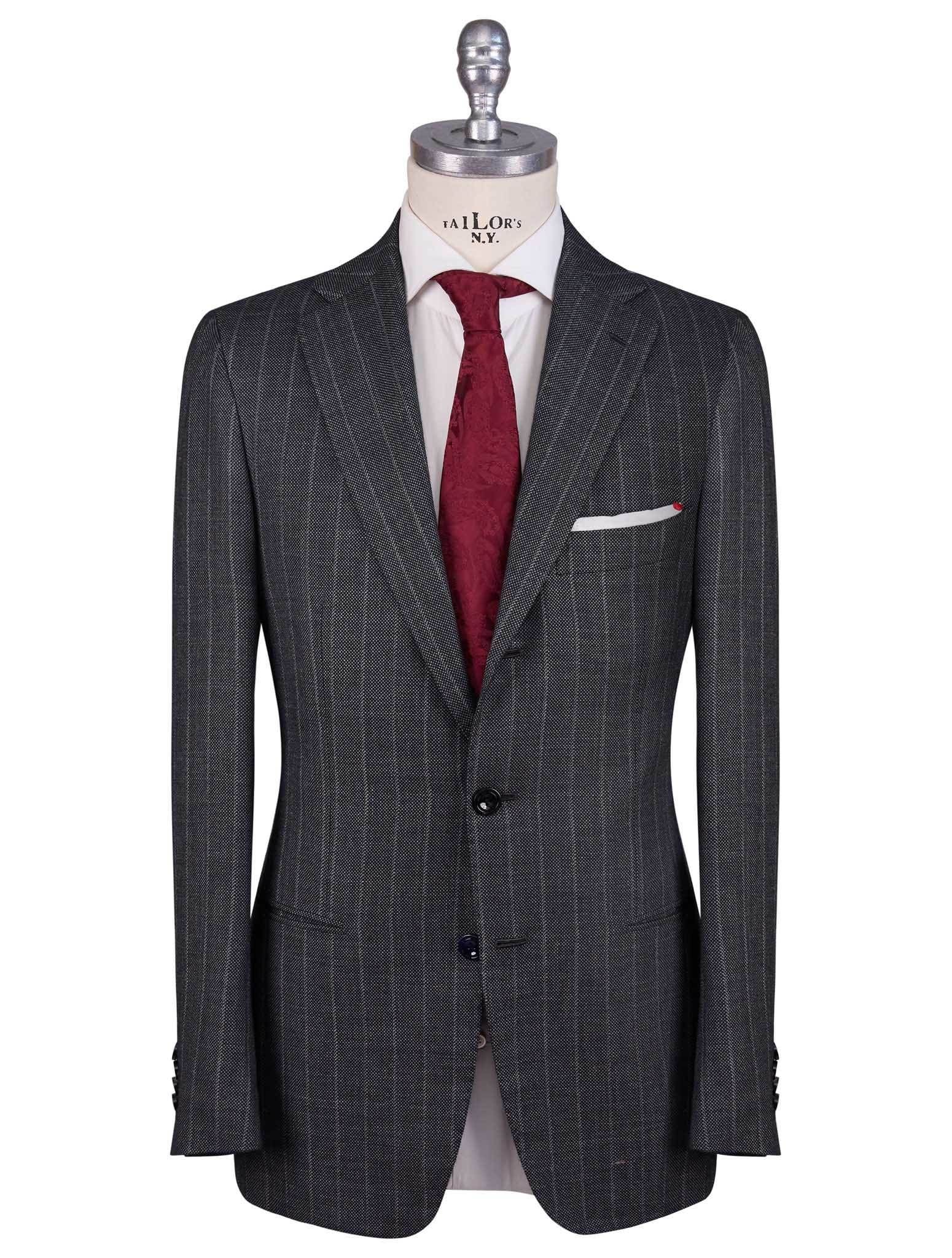 Kiton Gray Cashmere Silk Linen Suit | IsuiT