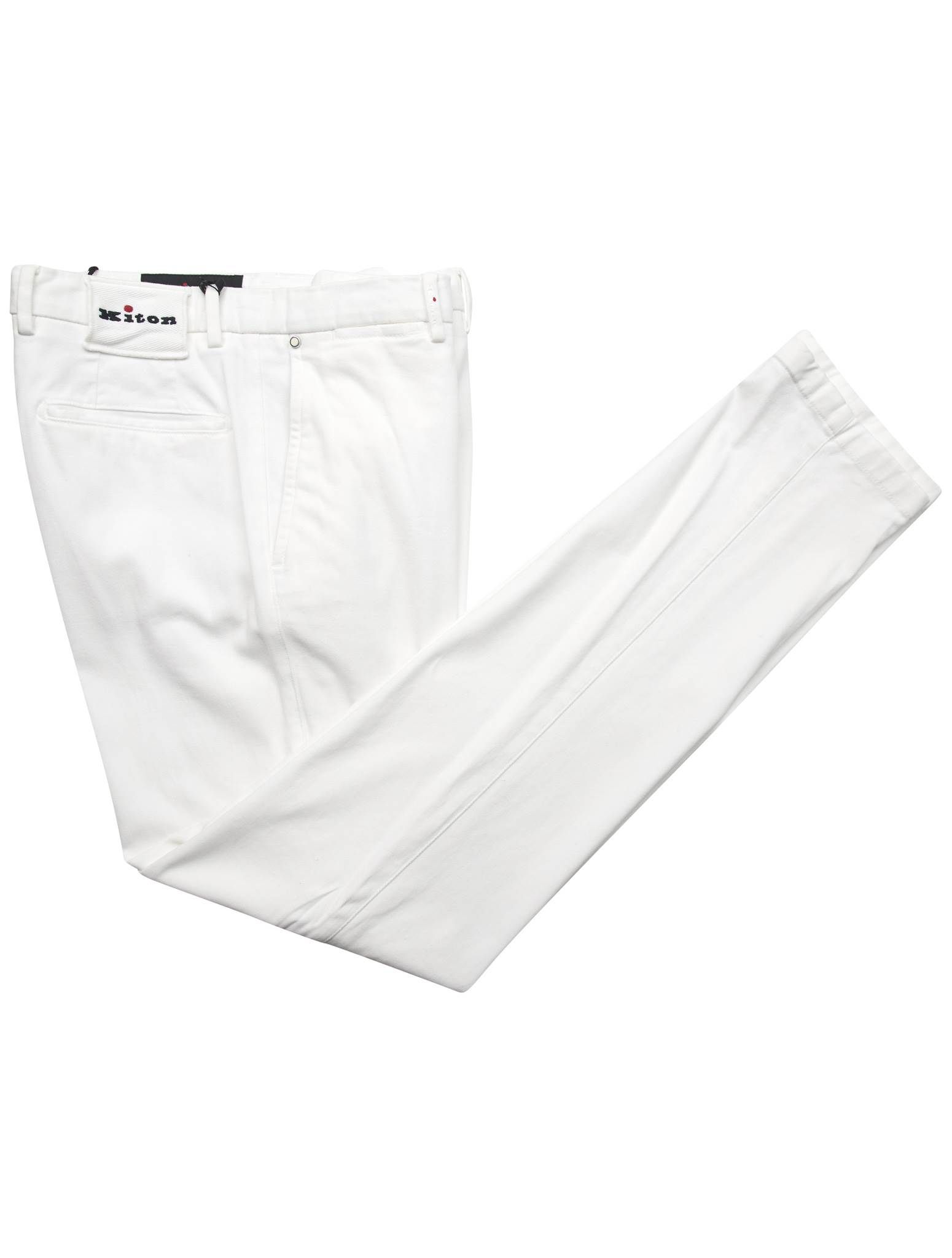 Kiton White Cotton Ea Pants | IsuiT