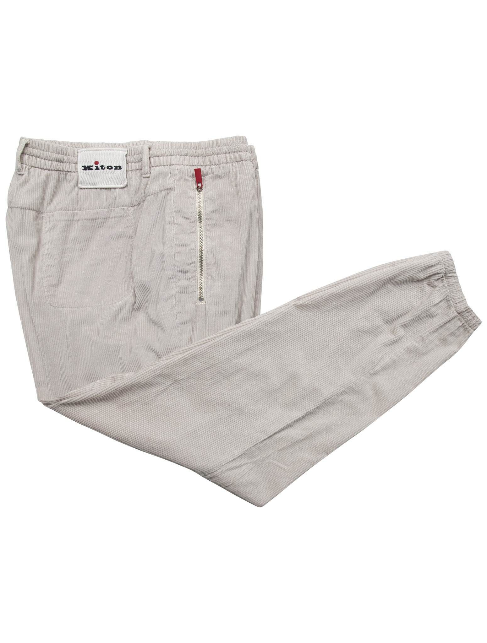Kiton napori キトン スラックスパンツ ベージュ X2529 Kiton Beige Cotton Pants | IsuiT