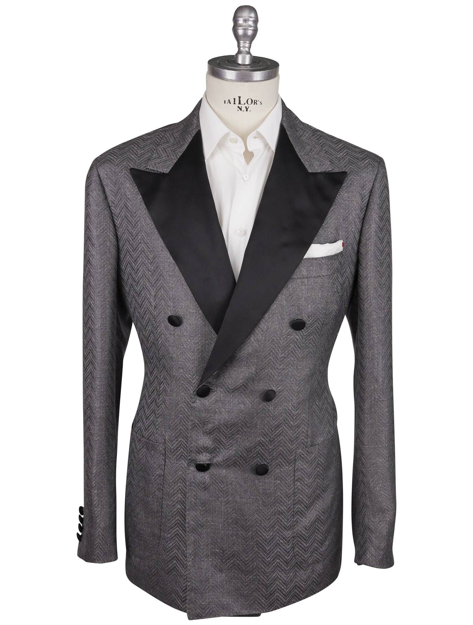 【関税込み】kiton Viscose double-breasted blazer Kiton Viscose Double-Breasted Blazer | ShopSimon