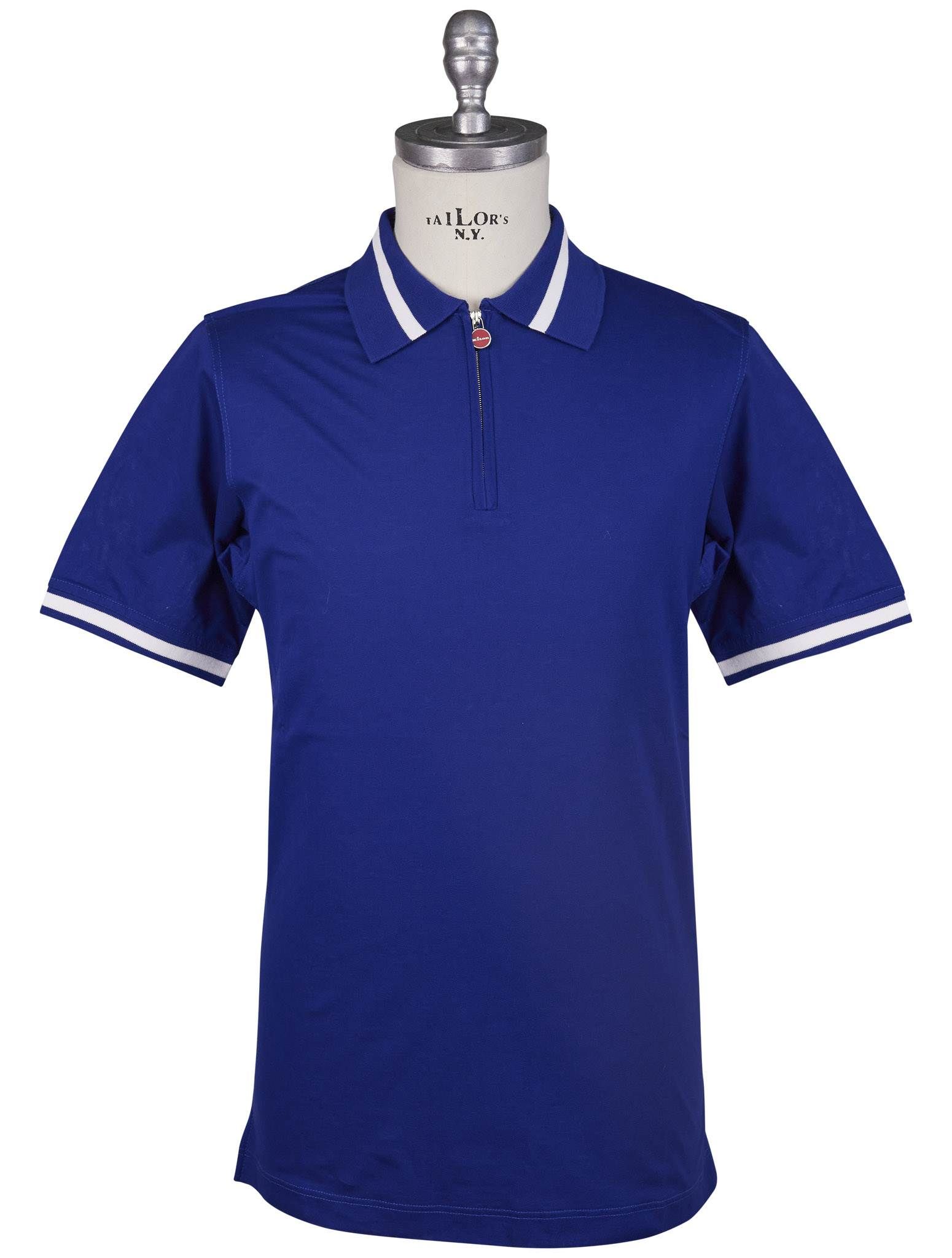Kiton Blue Cotton Polo | IsuiT