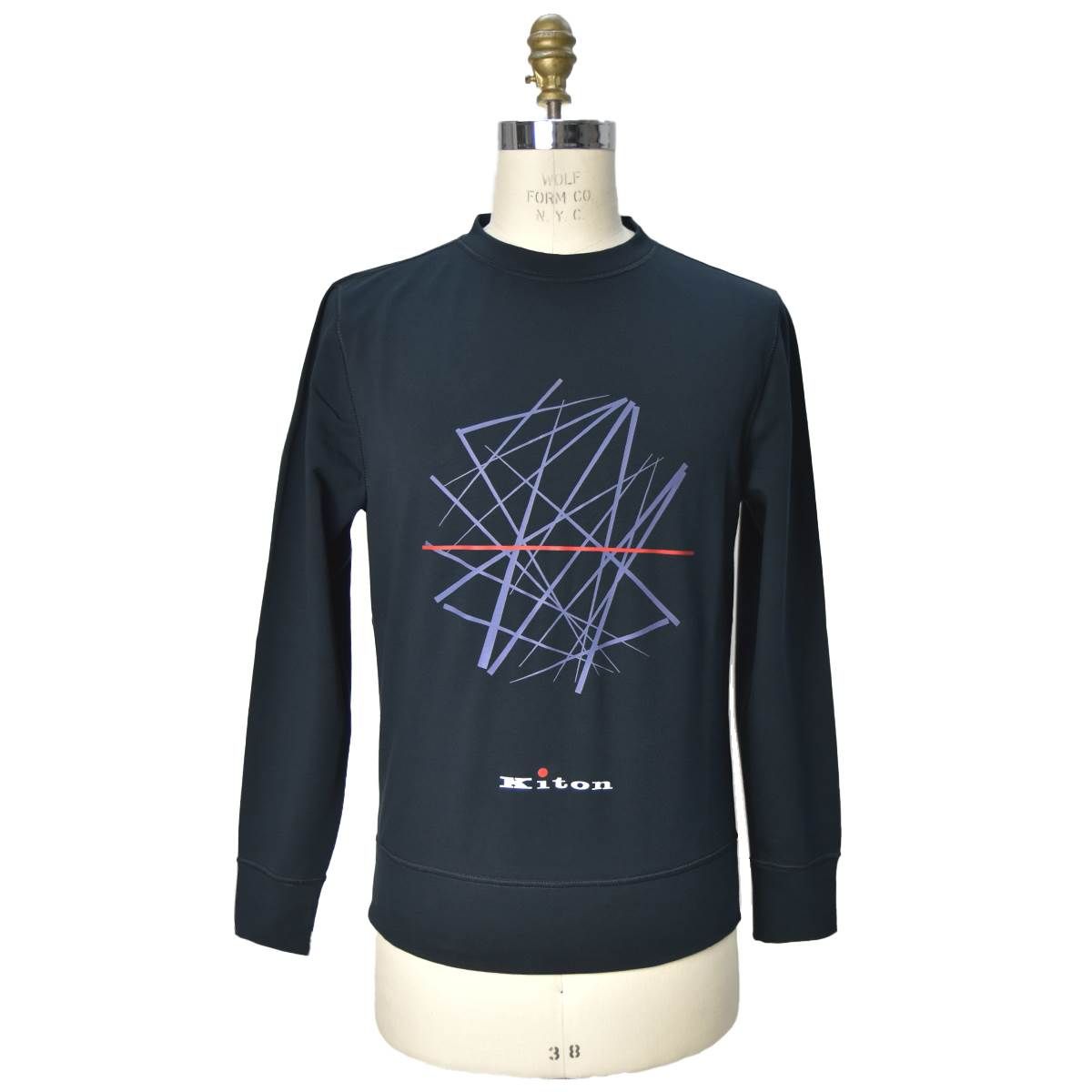 Kiton Blue Cotton Ea Sweater Crewneck | IsuiT