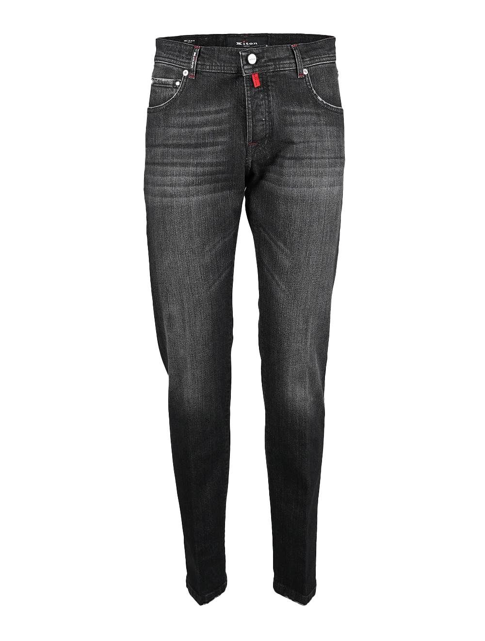 Kiton Black Cotton Ea Jeans | IsuiT