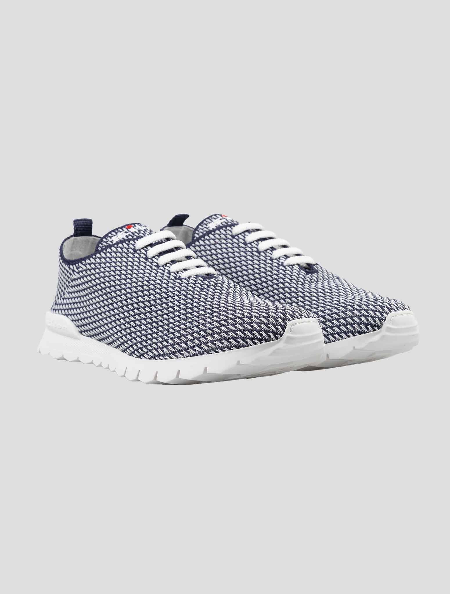 スニーカー KITON Men Sneakers USSA081N0081802 Blue Kiton - Blue Knit Sneaker | Mitchell Stores