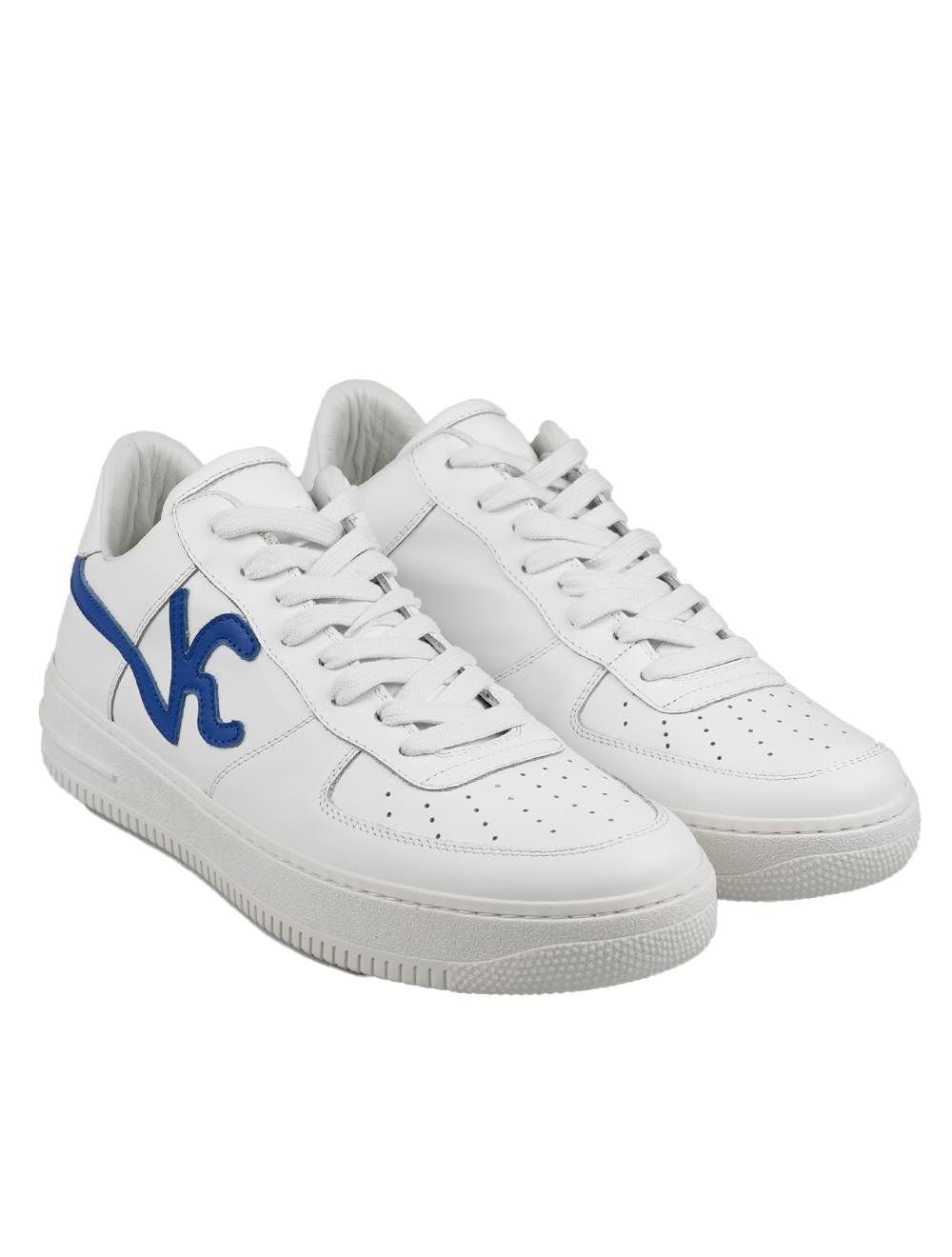 スニーカー Kiton USS0001XC102003003 Sneakers KNT Kiton White Blue Leather Sneakers | IsuiT