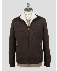 Barba Napoli Barba Brown Cashmere With Fur Coat Brown 000