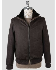 Cesare Attolini Cesare Attolini Dark Brown Cashmere Mink Fur Coat Dark Brown 000