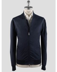 Brunello Cucinelli Brunello Cucinelli Blue Cotton Coat Blue 000