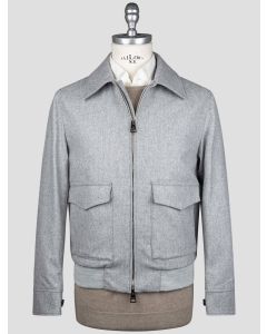 Luigi Borrelli Luigi Borrelli Gray Virgin Wool Coat Gray 000