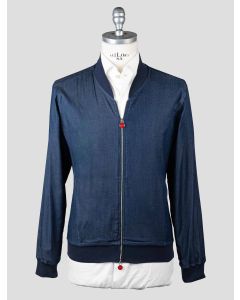 Kiton Kiton Blue Navy Cotton Ea Coat KCY31 Blue Navy 000