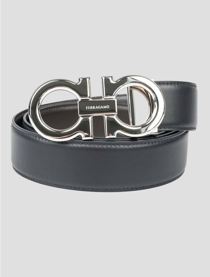 Ferragamo Black Leather Belt FRBE1 | IsuiT