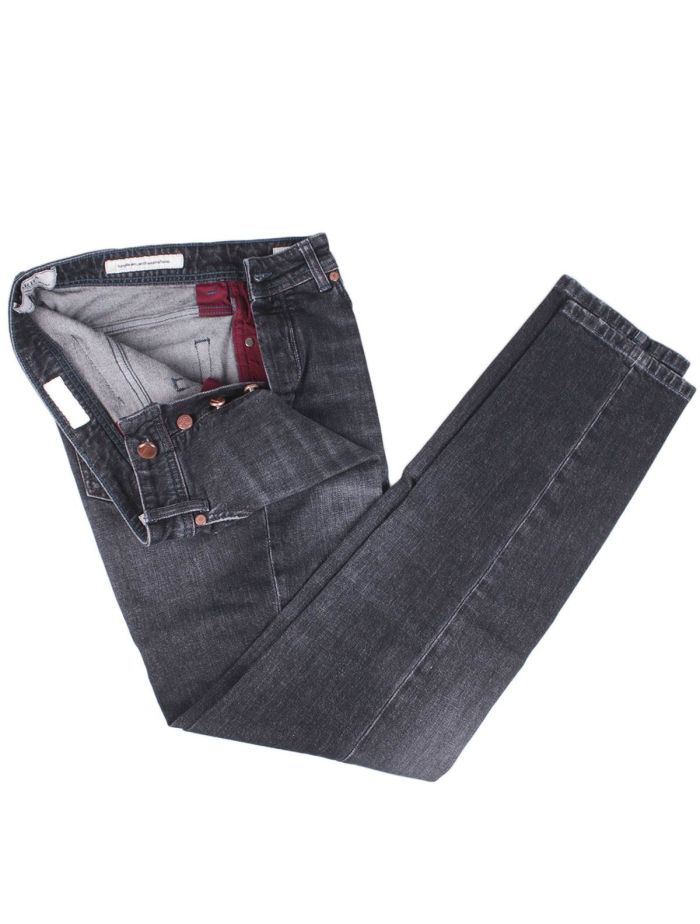 BARBA NAPOLI Black Cotton Ea Jeans FIVE | IsuiT
