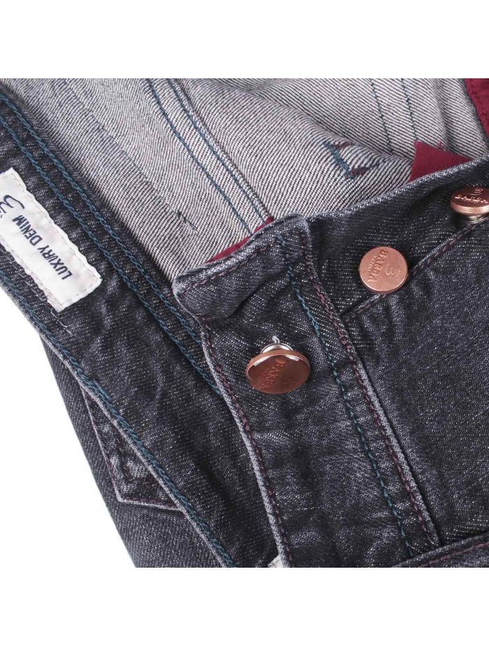 BARBA NAPOLI Black Cotton Ea Jeans FIVE | IsuiT