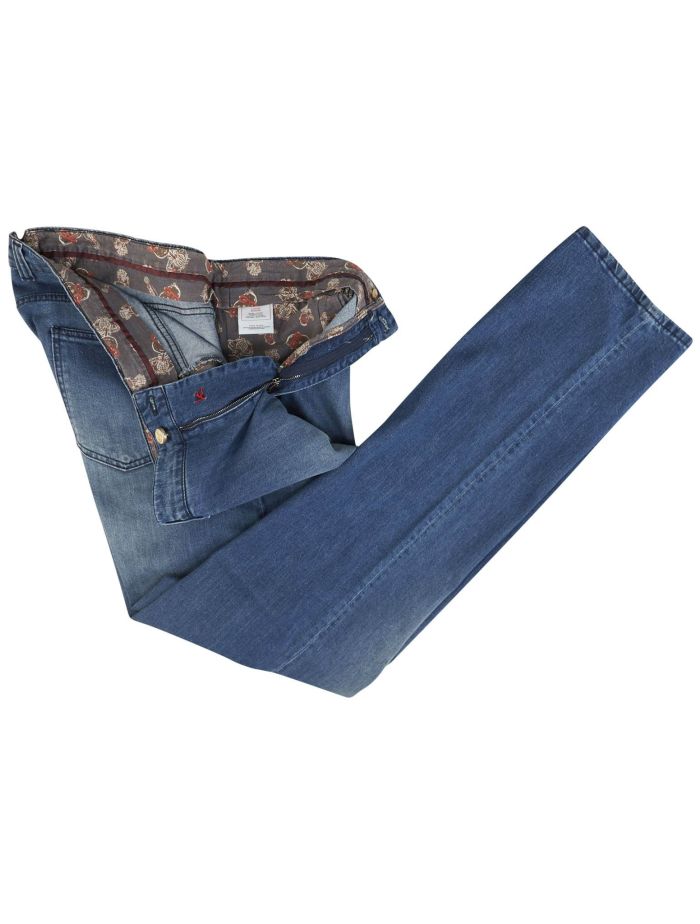 Isaia Blue Cotton Ea Jeans | IsuiT