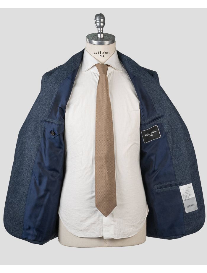 Cesare Attolini Blue Wool Cashmere Blazer | IsuiT