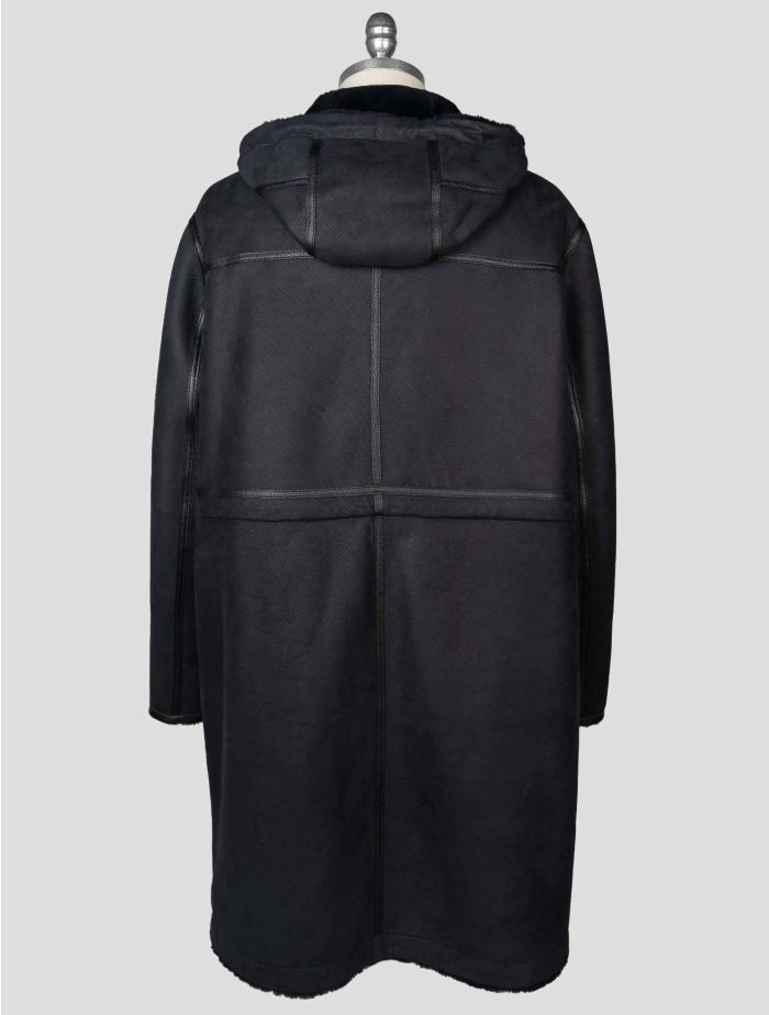 Zilli Blue Sheepskin leather Parka Overcoat | IsuiT