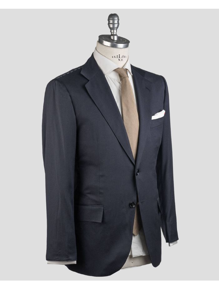 Kiton Blue Navy Virgin Wool Suit | IsuiT