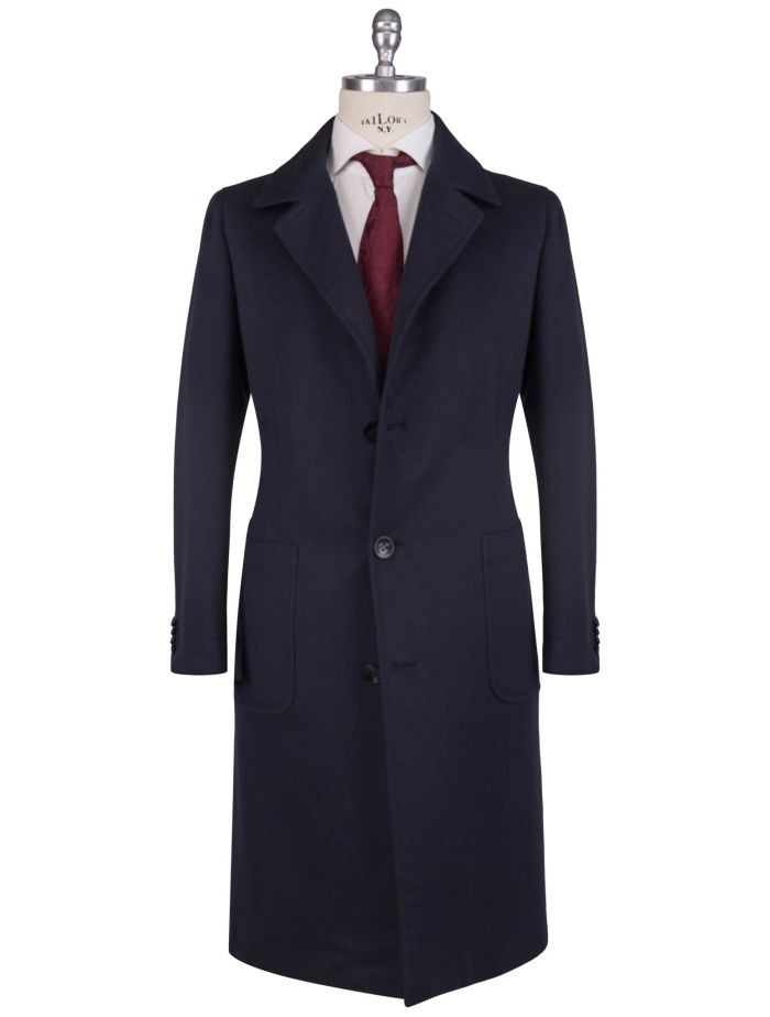 Kiton Blue Vicuna Peru Cashmere Overcoat | IsuiT