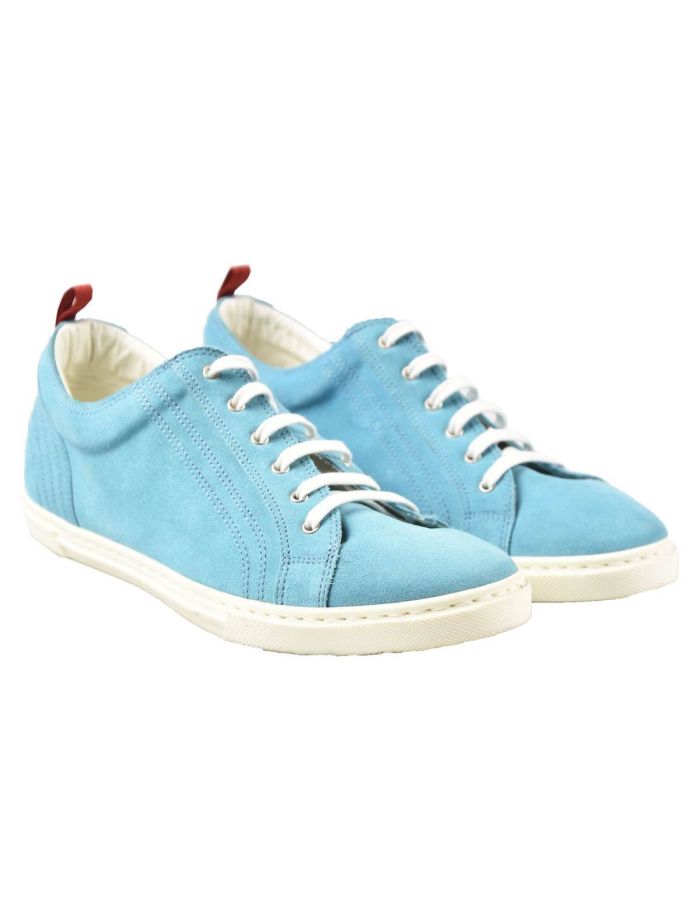 スニーカー KITON Suede sneakers Blue Kiton - Suede Sneaker in Black | Mitchell Stores