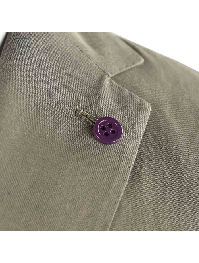 SARTORIA PARTENOPEA Beige Cotton Blazer | IsuiT