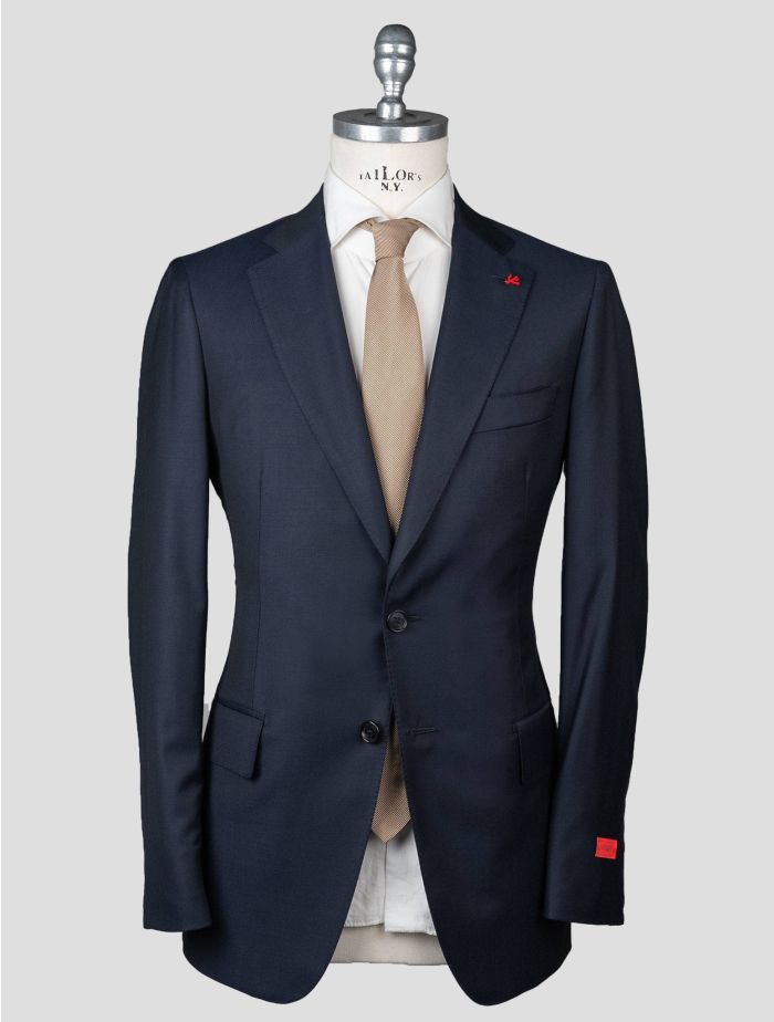 Isaia Blue Wool Suit