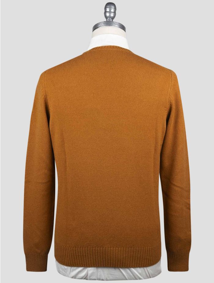 Gran Sasso Brown Virgin Wool Sweater Crewneck | IsuiT