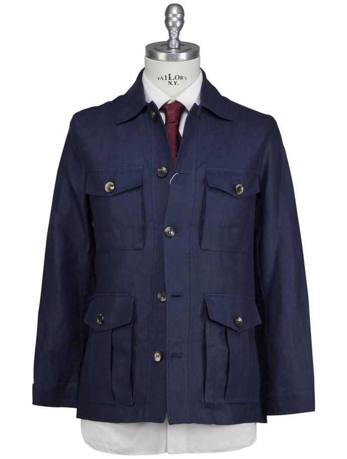 Luigi Borrelli Blue Linen Coat | IsuiT