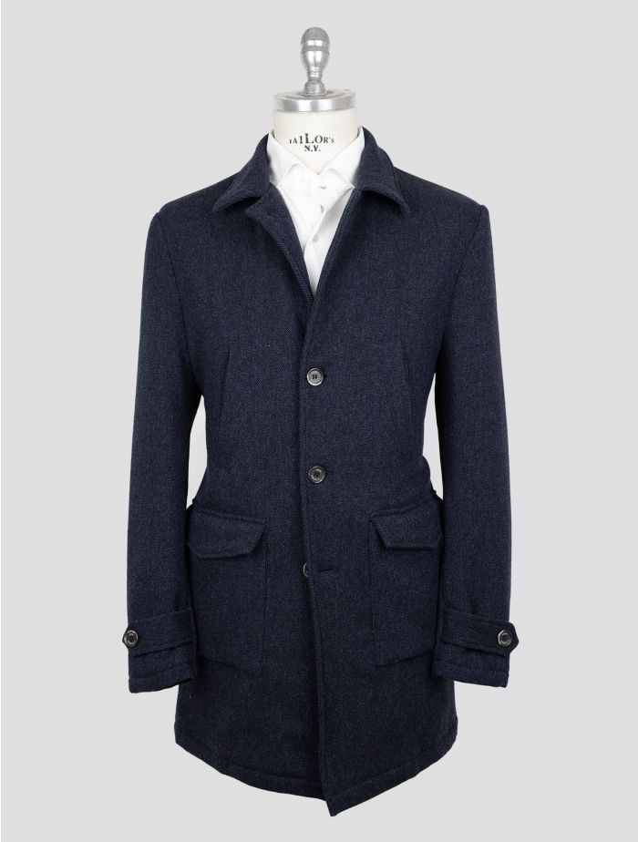 Luigi Borrelli Blue Virgin Wool Cashmere Overcoat | IsuiT