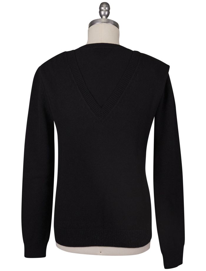 激安本物 Bottega Veneta Black Wool Sweater V-Neck | IsuiT トップス