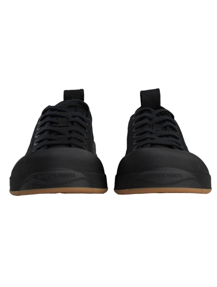 Bottega Veneta Black Canvas Vulcan Sneaker | IsuiT