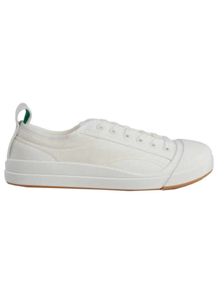 Bottega Veneta White Canvas Vulcan Sneaker | IsuiT