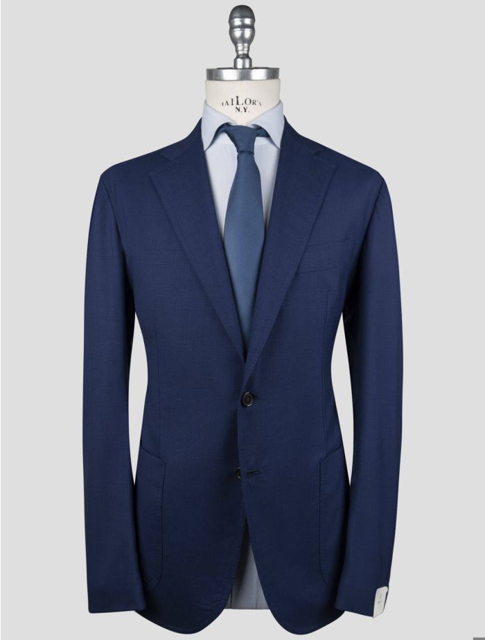 LUIGI BORRELLI ダークグリーン バージンウールスーツ 50 Luigi Borrelli Blue Virgin Wool Silk Suit | IsuiT