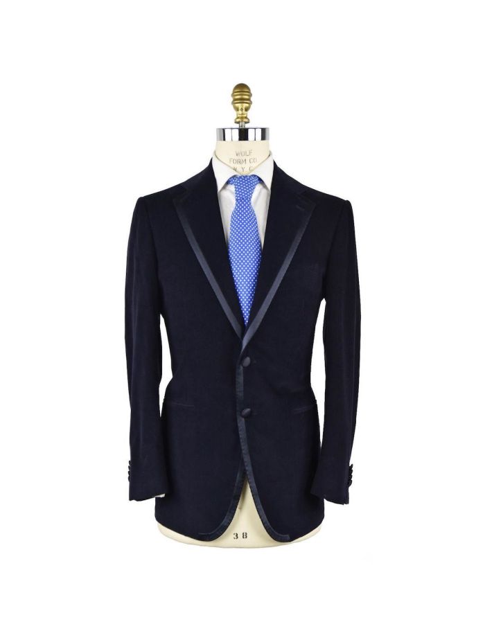 Cesare Attolini　スーツ CESARE ATTOLINI Blue Cotton Tuxedo Jacket | IsuiT