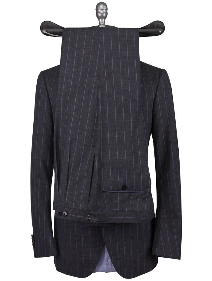 Cesare Attolini　スーツ Cesare Attolini Suit Double Breasted Midnight Blue Gray