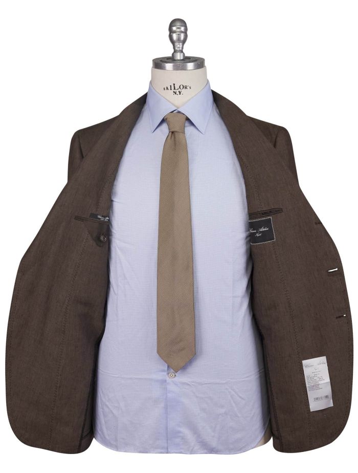 Cesare Attolini Brown Linen Suit | IsuiT