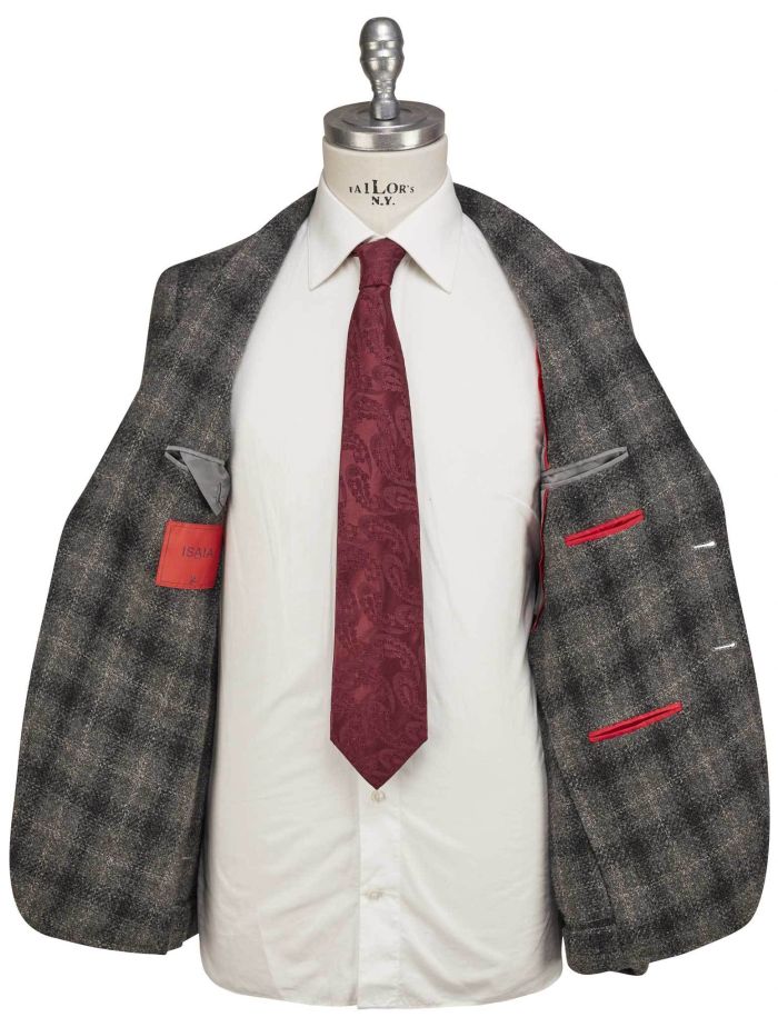 Isaia Gray Cashmere Blazer | IsuiT