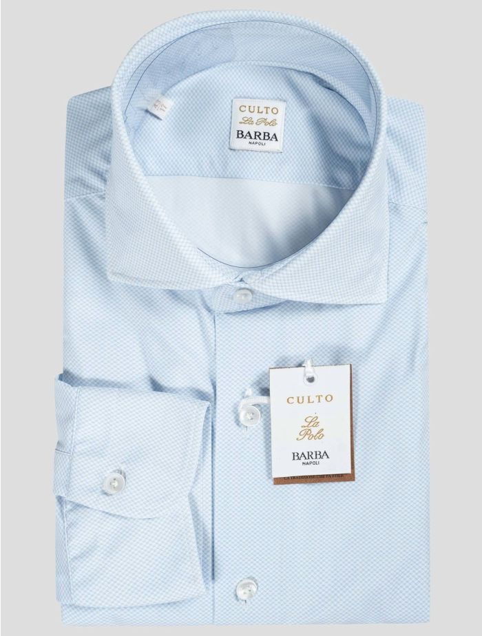 極美品 BARBA napoli イタリア製 ストライプ 長袖シャツ 40 未使用】BARBA NAPOLI バルバナポリ ストライプシャツ 40 最終値下