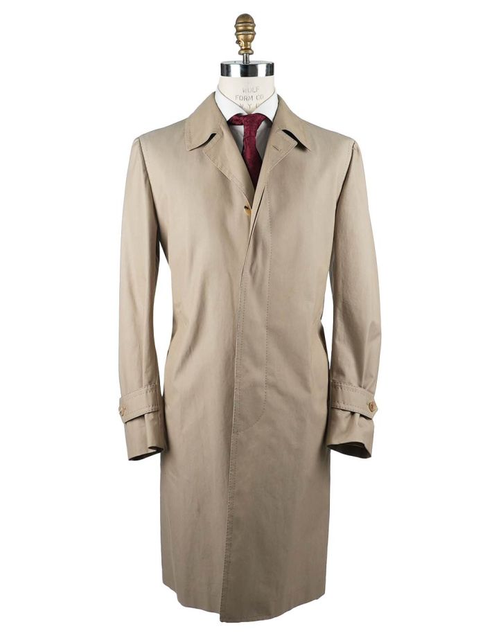 Cesare Attolini Beige Cotton Overcoat | IsuiT