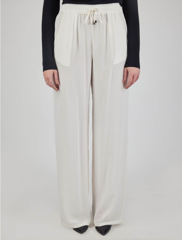 パンツ Kiton D48122K0926E0300N Trousers Silk 100% silk trousers with light blue gray pattern | Kiton