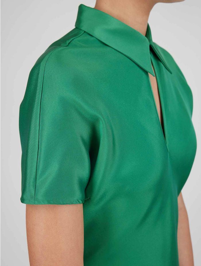 K_yksts  専用green clothing Kiton Green Silk Ea Dress | IsuiT