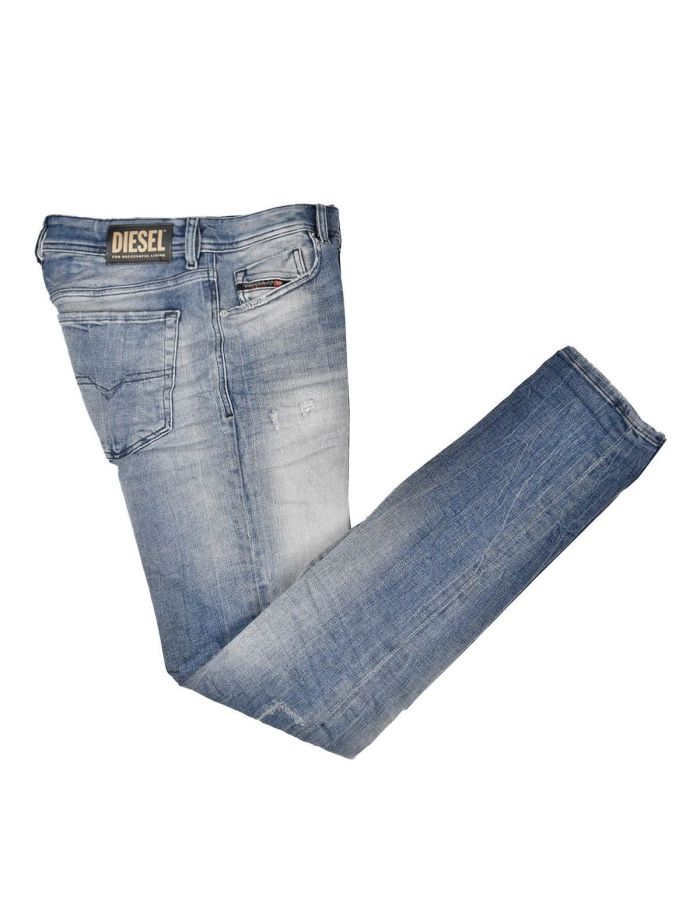DIESEL Light Blue Cotton Pl Ea Jeans SLEENKER X L.32