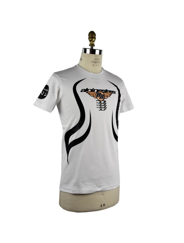 ◆DIESEL 20AW 最新作◆ASTARS-T-DIEGOS-A Tシャツ◆White/Black DIESEL White Patterned Cotton T-shirt ASTARS-T-DIEGOS-A | IsuiT